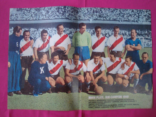 Poster Original River Plate Sub-campeon 1949 Profesionalismo