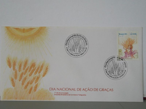 Envelope- Dia Nacional De Ação De Graças - 1985