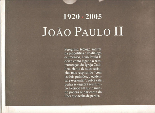 Especial Jornal Do Brasil Morte De João Paulo Ii