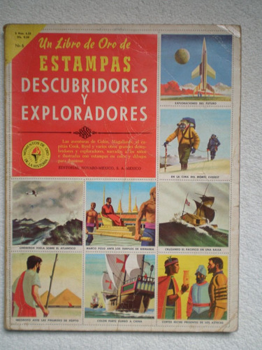 Álbum Figuritas Descubridores Exploradores Novaro 1958 Cromo