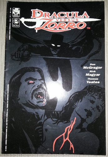 Gibi Dracula Versus Zorro Nº 1 Ano 1 1993 Editora Escala