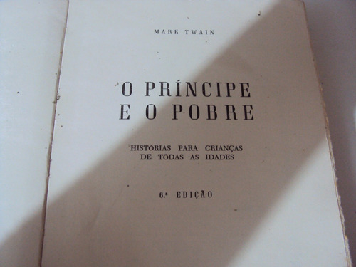 Imagem 2 de 6 de Livro O Principe E O Pobre Mark Twain 1961 @@