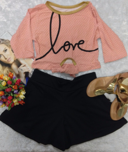 Cropped Poa Love Manga 3/4 Tam P