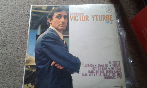 Disco De Acetato Autografiado De Simplemente Victor Yturbe