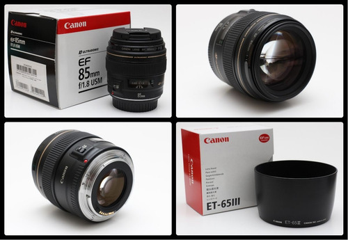 Lente Canon Ef 85mm F/1.8 Usm C/ Nf-e Garantia 1 Ano Canon