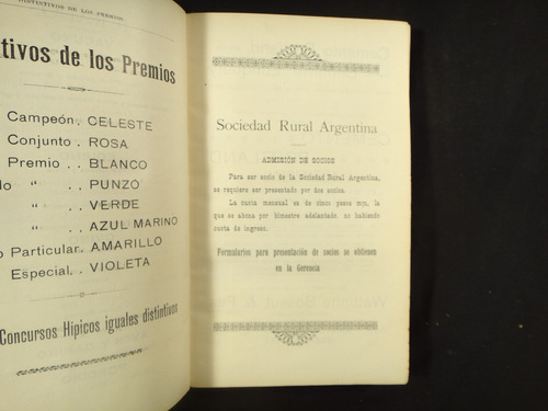 Catalogo De Exposición Feria 1905.