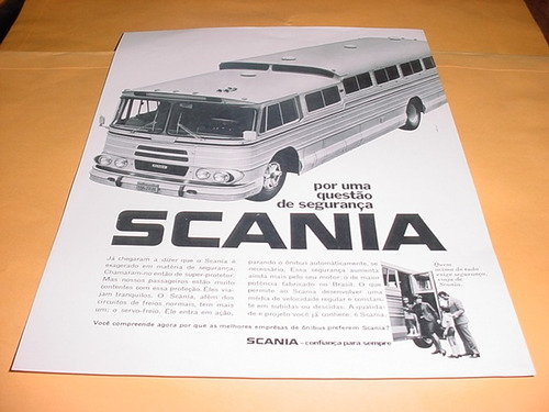 Folder Raro Scania Vabis L 110 - Anos 60 Onibus Original