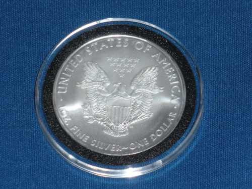 Moeda Dolar De Prata 1 Oz. - Us Silver Eagle Dollar - 2005