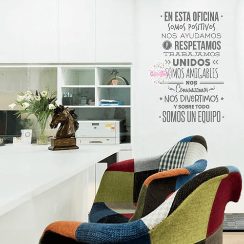 Vinilos Decorativos Oficinas Pared Frases Reglas Textos