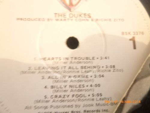 Vinilo Lp De The Dukes - Hearbreaker (u796