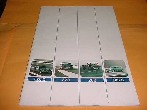 Folder Raro Mercedes Benz 220d 220 280 280c