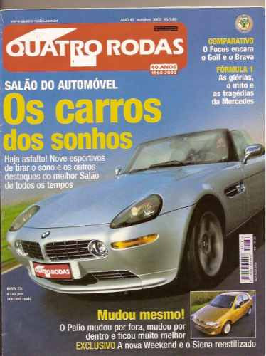 Revista Quatro Rodas - Os Carros Dos Sonhos