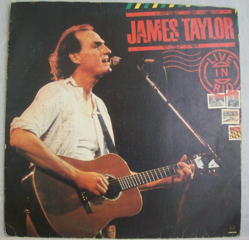 Lp James Taylor - Live In Rio - Som Livre - 1986