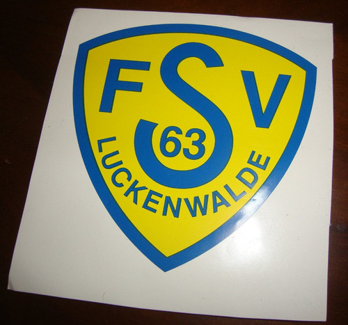 Adesivo Colante Do Fsv 63 Luckenwalde - Alemanha - Futebol