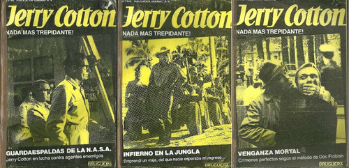 Jerry Cotton  Lote X 3 Novela Policiaca