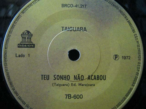 Taiguara Compacto Teu Sonho Não Acabou 1972