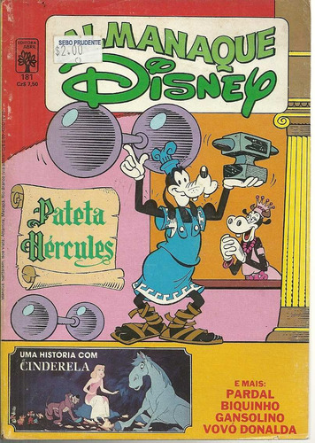 Almanaque Disney 181 - Abril - Bonellihq Cx214 N20