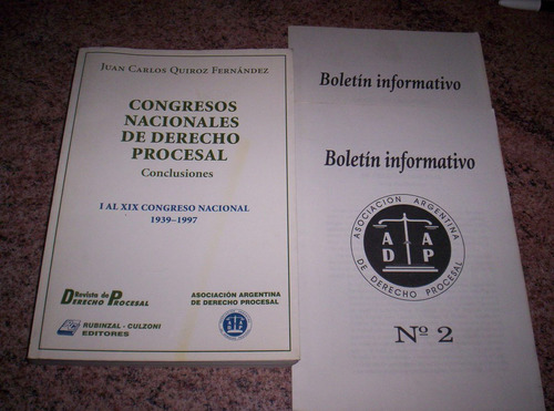 Congresos Nacionales De Derecho Procesal + Boletines Infor