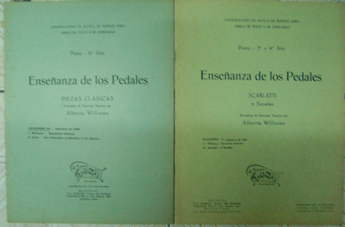 Imagen 3 de 7 de Enseñanza De Los Pedales * Alberto Williams * 11 Cuadernos *