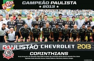 Poster Gigante Corinthians Campeão Paulista 2013