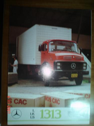 Folder Mercedes Benz Caminhão 1313 L Lk Ls Catalogo Chassis