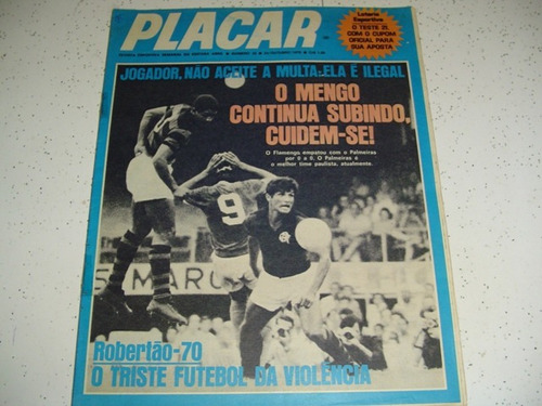 Revista Placar 32 Poster Ditão Corinthians Gremio  1970