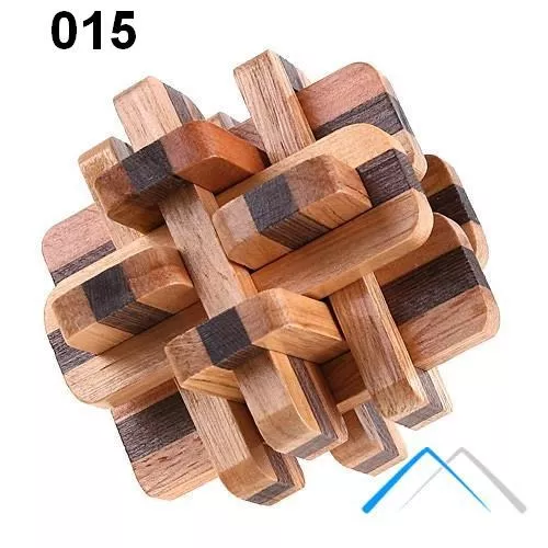 Puzzle 3D - Pack 4 Quebra-cabeças em Madeira, Quebra-cabeças