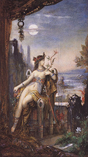 Cleopatra Pintor Gustave Moreau Na Canvas Repro