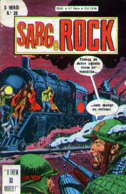 O Herói Nº 28 - Sargento Rock - 2ª Série - Ebal - 1980