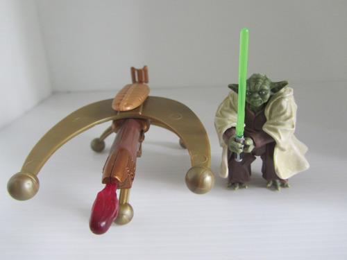 Star Wars Yoda (firing Cannon!) Revenge Of The Sith Venganza