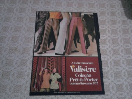 Encarte De Moda Valisère - Mila Moreira - 1972