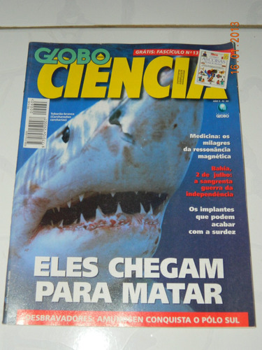 Revista Globo Ciencia Ano 5 Nº60 Tubarao Branco Ressonancia