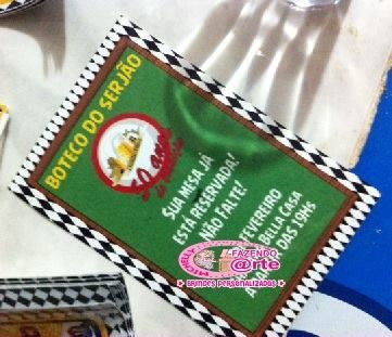 Imagem 4 de 5 de Convite Festa Boteco 10x15 - Envelope Grátis