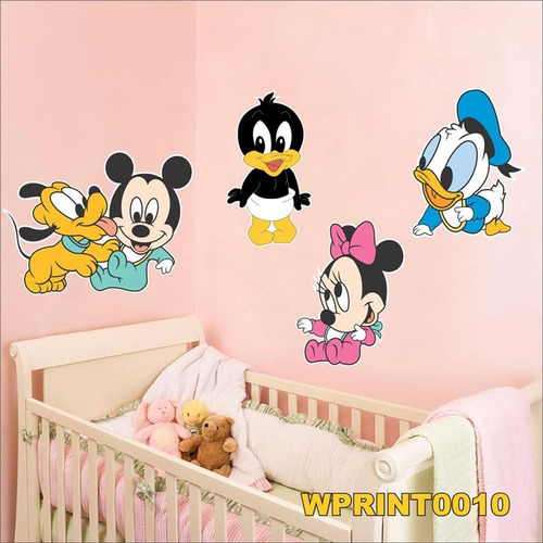 Adesivo Wpri10 Infantil Desenho Disney Turma Do Mickey Baby