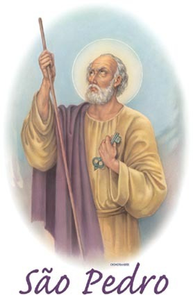 Imagem 2 de 2 de Canecas Religiosas São Pedro Com Oração