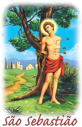 Imagem 2 de 2 de Canecas Religiosas São Sebastião Com Oração