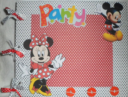 Livro De Assinatura Aniversario- Minnie E Mickey