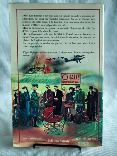 Imagen 2 de 3 de La Bicyclette Bleue. Réfine Deforges- Ed. Ramsay. En Francés
