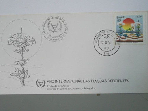 Envelope - Ano Internacional Das Pesoas Deficientes - 1981