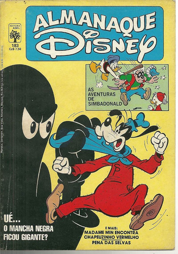 Almanaque Disney 183 - Abril - Bonellihq Cx212 N20