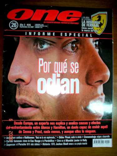 Revista One Alonso Hamilton F1 Porsche 911 Gt2 Ferrari Kimi