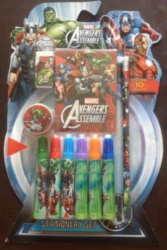 Set De Escritorio Escolar : The Avengers Assamble