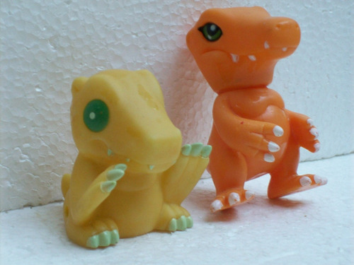 Brinquedo Antigo Bonecos Digimon De Vinil Lote C/2 Anos80/90