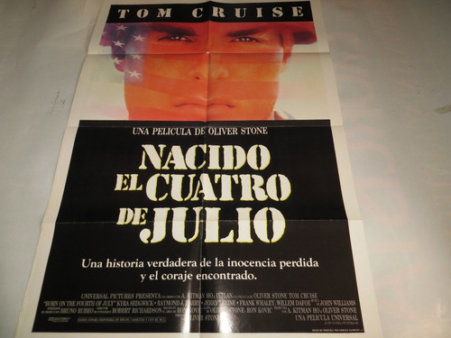 Poster Original De La Pelicula  Nacido El Cuatro De Julio