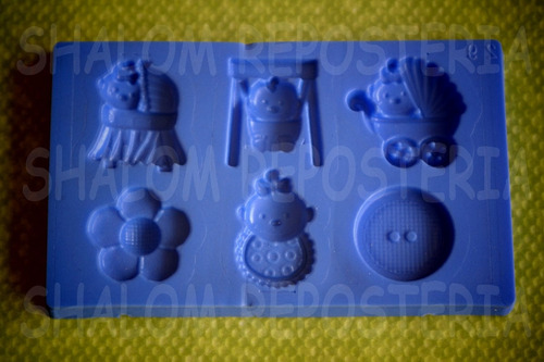 Imagen 2 de 3 de *mini Molde Tipo Silicon Baby Shower M3 Cupcake Fondant*