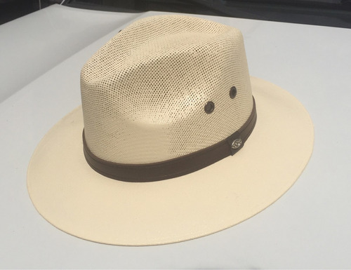 Sombrero Panama Hilo Pintado Para Playa
