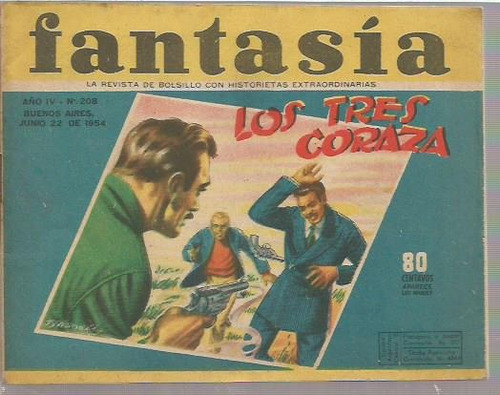 Revista / Fantasia / N° 208 / Año 1954 / Los Tres Coraza