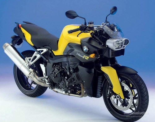 Imagem 1 de 2 de Par Emblema Adesivo Compatível Com K1200r Amarela Bwk1200r02
