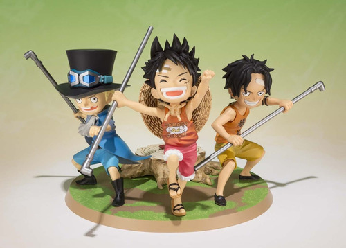 Boneco One Piece Luffy, Ace E Sabo A Promise Of Brothers Fig