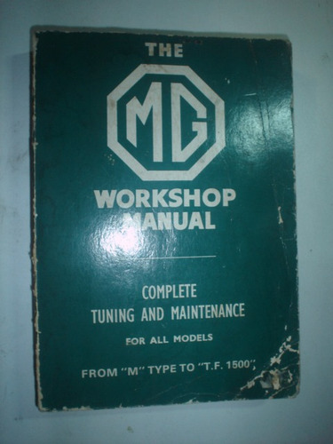 Manual Manutenção Mg Type M Tf 1500 Original Catalogo Peças